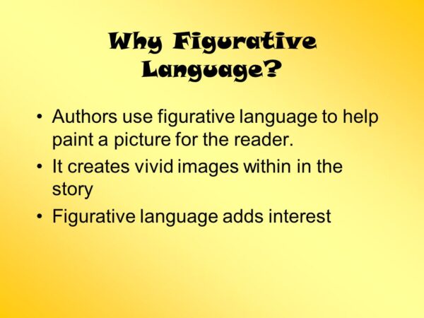 How to Use Figurative Language
