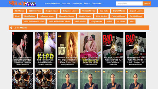 Bollymaza – Online Bollywood & Hollywood Movies Download Illegal Website