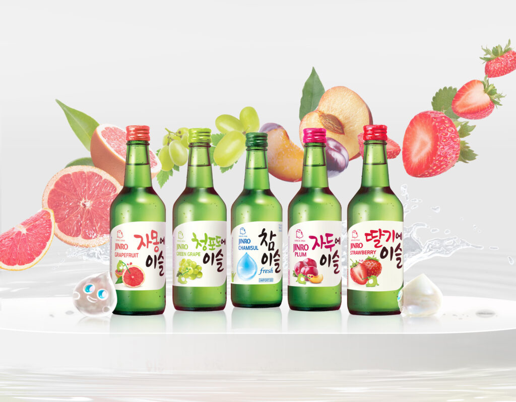 Korean Jinro Fruit Flavors SojuKorean Jinro Fruit Flavors Soju